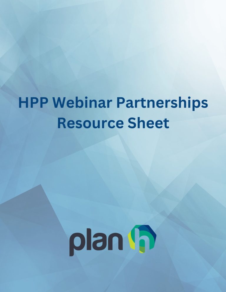 HPP Webinar Partnerships Resource Sheet