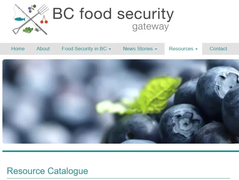 BC Food Security Gateway Resource Catalogue