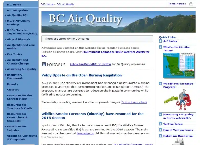 BC Air Quality