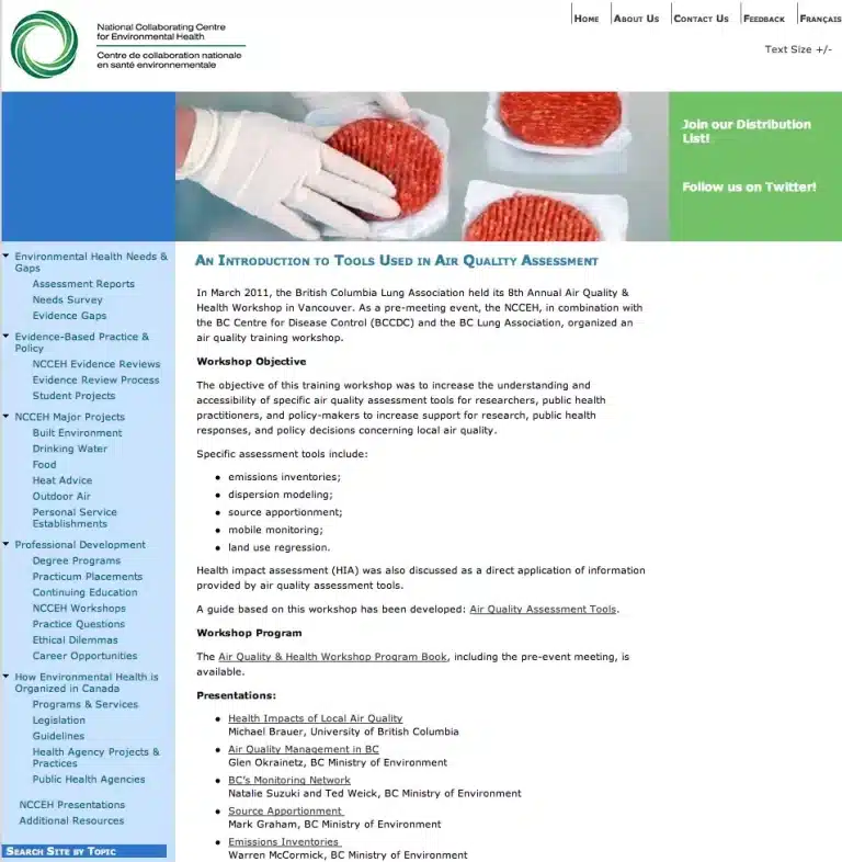 An Introduction to Tools Used in Air Quality Assessment