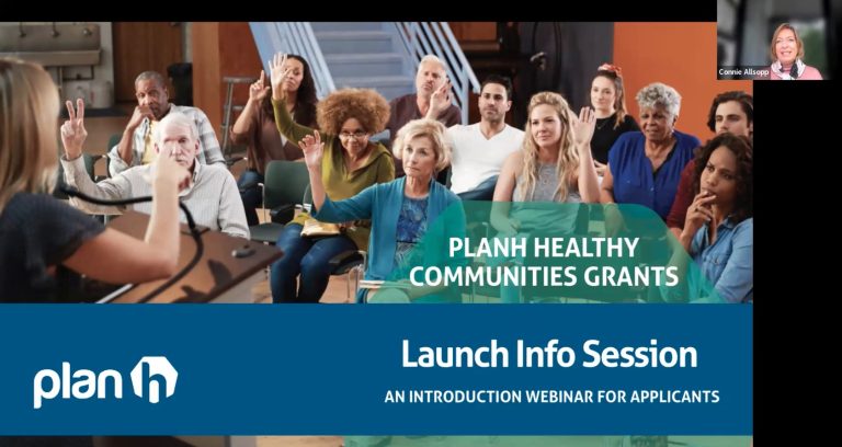 Watch an info session on application process for PlanH grants