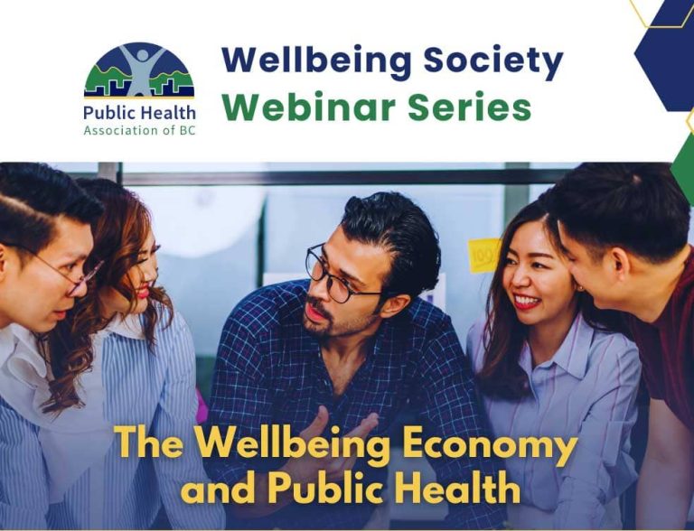 Wellbeing Society webinar image shows group of people speaking