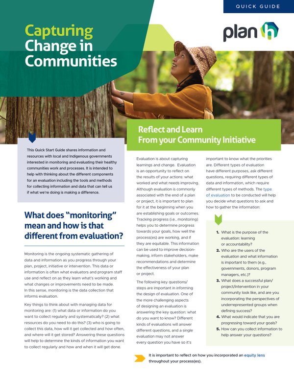 Capturing Change in Communities